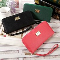 Wholesale Wallets Sell Women Lady Long Travel Wallet Zip Purse Card Phone Holder Case Clutch Handbag Faux Leather Bow knot