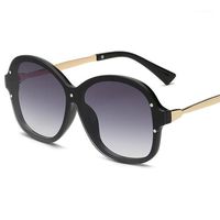 black tinted sunglasses 2022 - Sunglasses Women Designer Tinted Lens Black Frame Fashion Round Trendy Men's Glasses Zonnebril