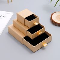 Wholesale Paper Jewelry Box Small Jewerly Packaging Display for Necklace Jewellery Organizer Personalized Drawer Cardboard Gift Custom W1219