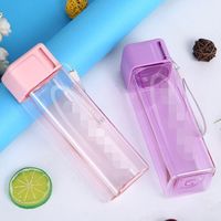 Wholesale Plastic Square Water Bottle Customize LOGO Portable Large Capacity Drinking Bottles Factory Price seaway GWF13644