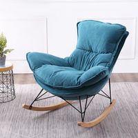 Wholesale Nordic Living Room Home Furniture Lazy Sofas Modern Simple Bedroom Small Apartment Lounge Chairs Balcony Leisure Rocking Chair