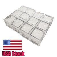 Wholesale USA Stock Night Lights Pack Multi Color Light Up LED Ice Cubes with Changing and On Off Switch Party Lamp Colorful Glowing Block Flashing Sensor Induction