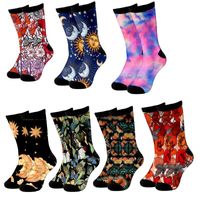 Wholesale Men s Socks Plstar Cosmos Est DPrinted Moon Animal Tie Dye Colorful Art Gift Unique Men Women Unisex Funny Long Stocking