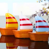 Wholesale 2021 Creative boat shape Candle For Wedding Party Birthday Souvenirs Gifts Kids Children candle Novelty Gift