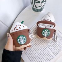 Wholesale Headset Accessories for Airpod and Pro Luxury Silicone Cute D Starbucks Case Cover Coffee Cherry Ice Cream Design wireless Bluetooth Earphone Shell