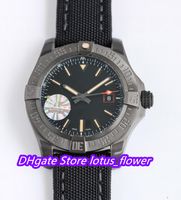 Wholesale Edition AVENGER V17311101B1W1 Black watch Dial Swiss Automatic Sapphire Mens Watch Titanium Case Nylon Strap Sport Watches mm