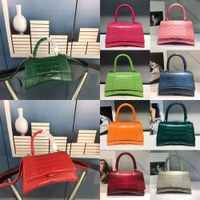 Wholesale with box newest top quality pink neo classic top handle bag xs mini women city s handbags hourglass womens messenger bags tote crocodile