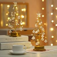 Wholesale Night Lights LED Christmas Tree Light Crystal Diamond Star Ornaments Tabletop Table Lamp Children Room Bedroom Decoration