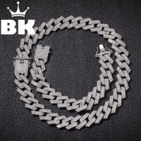 Wholesale New Color mm Cuban Link Chains Necklace Fashion Hiphop Jewelry Row Rhinestones Iced Out Necklaces For Men T200113