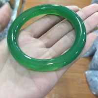 Wholesale Bangle Real Jade Bangles A Green Bracelet Jadeite Hand Carved Emerald Lady Party Gift