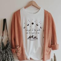 Wholesale Women s T Shirt VIP HJN I Am Part Of The Earth Aesthetic Moon And Stars Nature Lover Gift Tshirt Women Graphic Hiking Outdoor Tops Tees