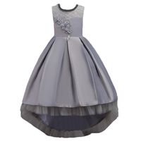 Wholesale Girl s Dresses Teen Prom Party Activities Clothes Red Green Royal Blue Grey Embellished Dress Girls Wedding Evening