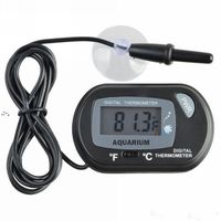 Wholesale LCD Digital Aquarium Thermometer Temperature Instruments Fish Tank Water Meter Sensor Gauge Alarm Pet Supplies Tool OWE10470
