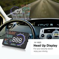 Wholesale A8 GPS Speedometer quot Inch Screen LED Car HUD Two Systems OBDII OBD2 Head Up Display Auto Vehicle Safety Driving Universal F