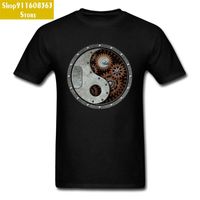 Wholesale Men T Shirts Slim Brands Sale Men s Tshirt Summer Fashion Old T Shirt Father s Day Industrial Steampunk Yin Yang T Shirts