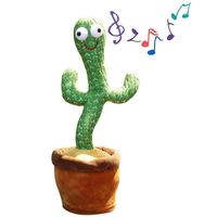 Wholesale 55 off Dancing Talking Singing cactus Stuffed Plush Toy Electronic with song potted Early Education toys For kids Funny toy
