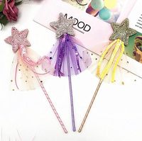 Wholesale Star Sequins Fairy Wand Magic Stick Girl Party Princess Favors Birthday Gift Carnival Wedding Decoration Baby Shower Easter Gift