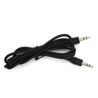 Wholesale Black mm Silver plated Connectors Male To Male AUX Audio Cable for Speaker Phone Headphone MP3 MP4 DVD CD ecta54a01
