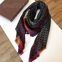 Wholesale 2021 G Scarf For Men and Women Oversized Classic Check Shawls Scarves Designer luxury Gold silver thread plaid g Shawl size CM