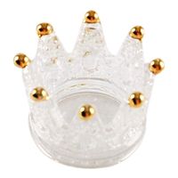 Wholesale Candle Holders Votive Set Of Crown Glass Tealight Holder For Wedding Party And Home Decor Gold