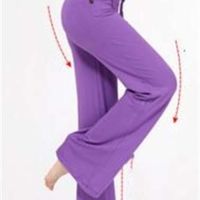 Wholesale Flare Pants Long Sports Bloomers Women Yoga Fitness Capris Wide Leg Casual Fashion Harem Dance Slim Loose Trousers B3756