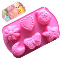 Wholesale Baking Moulds Even Insect Moon Love Silicone Cake Gelly Chocolate Bakery Molds Manual cold Soap Mold Pan Pastry Form Cupcake RRB11544