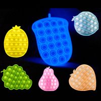 Wholesale PushBubble Fidget Toys different styles of bubble pure color and fluorescent colors Autism Special Needs Stress Reliever Helps Relieve anxiety Soft Squeeze Toy