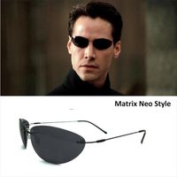 Wholesale 100 Titanium Matrix Neo Style Polarized Sunglasses Ultralight Rimless Men Driving Brand Design Sun Glasses Oculos De Sol