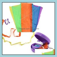 Wholesale Kite Aessories Sports Outdoor Play Toys Gifts Earth Mini Beautif Large Easy Flyer Kites Supplest Pocket Toy Flying To Fly Drop Delivery