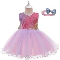 Wholesale Girl s Dresses Halloween Baby Girl Dress Years Old Birthday Christmas Sequin Red Purple Party Princess For Clothes
