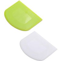 Wholesale Baking Pastry Tools Dough Scraper Bowl Food safe Plastic Cutter Multipurpose Food Scrappers For Bread Cake Fondant Icing