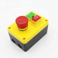 Wholesale Smart Home Control KJD17 D Workshop Plastic Overload Protection Emergency Button Mill Drill Install Woodworking Push Stop Start Lathe