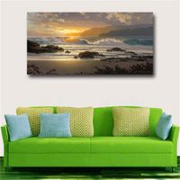 Wholesale Canvas Wall Art Large art prints Home Decor Canvas Painting Beautiful Seascape Wall Pictures For Living Room Art Print No Framed