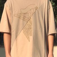 Wholesale 2021 USA Paris Travis Cactus Basketball Collaborate Patchwork Tee Embroidery Skateboard Mens t shirt Women Street Casual Tshirt
