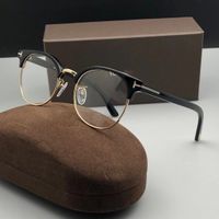 Wholesale Luxury designer glasses TF5448 Titanium Half Frame Can Be Customized Into Precription Eyewear Myopia Hyperopic Progressive Glasses Anti blue Ray