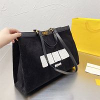 Wholesale Suede Totes Women s Cross body purse Designer bag Handbags Shoulder bags Lady Luxury tote High quality High capacity Genuine Leather With original box Size cm