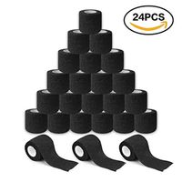Wholesale 24Pcs Disposable Cohesive Tattoo Grip Cover Self Adhesive Bandages Handle Grip Tube for Tattoo Machine Grip Accessories