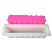 Wholesale Baking Moulds Grade Loaf Soap Silicone Mold Silica Gel quot Tall And Skiny Toast Mousse Cake Tools Swirl Mould