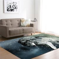 Wholesale 3D Wolf Printed Carpets for Living Room Bedding Room Hallway Large Rectangle Area Yoga Mats Modern Outdoor Floor Rugs Home K2