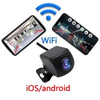Wholesale Cameras Wireless Car Rear View Camera WIFI Degree Reversing Dash Cam HD Night Vision Mini For Android V Cars