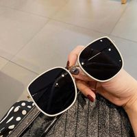 Wholesale 2021 men and women with polarized lenses white glasses big face thin net red retro round face sunglasses