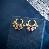 Wholesale Hoop Huggie Arrival Trendy Crystal Smart Color Zircon Earring For Women Fashion Cute Sweet Water Drop Jewelry Gifts