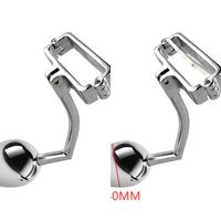 Wholesale NXY Anal toys Gay Butt Plug Stainless Steel Metal Anal Hook With Ball Penis Ring For Male Dilator Chastity Lock Cock