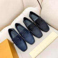 Wholesale Designer Men Loafer shoes Hockenheim Moccasins canvas arizona Monte Carlo Real Leather Initials accessory Luxury Fashion Flat Casual Shoes With Box
