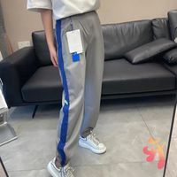 Wholesale Men s Suits Blazers High Street Adererror Trousers Quality Side Color Matching Wide Stripe Pants Oversize Women s Casual