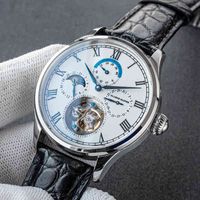 Wholesale Seagull Movement ST8007 Watch Men Luxury Mechanical Day Night Wristwatch Diamond Glamor Master Clock Reloj