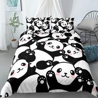 Wholesale Bedding Sets Panda Printed Set Bamboo Duvet Cover For Adult Child Bedclothes And Pillowcases Comforter Covers Bed