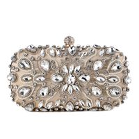 Wholesale Diamonds Women Party Day Clutch Pearl Beading Wedding Evening Bags With Shoulder Chain Handbags Holder