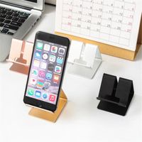 Wholesale Cell Phone Mounts Holders PC Mobile Accessories Golden Luxury Office Supplies Desk Display Rack Business Card Holder Aluminum
