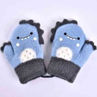 Wholesale child glove Snow show winter children s gloves warm and lovely cartoon mittens knitted baby scratch resistant